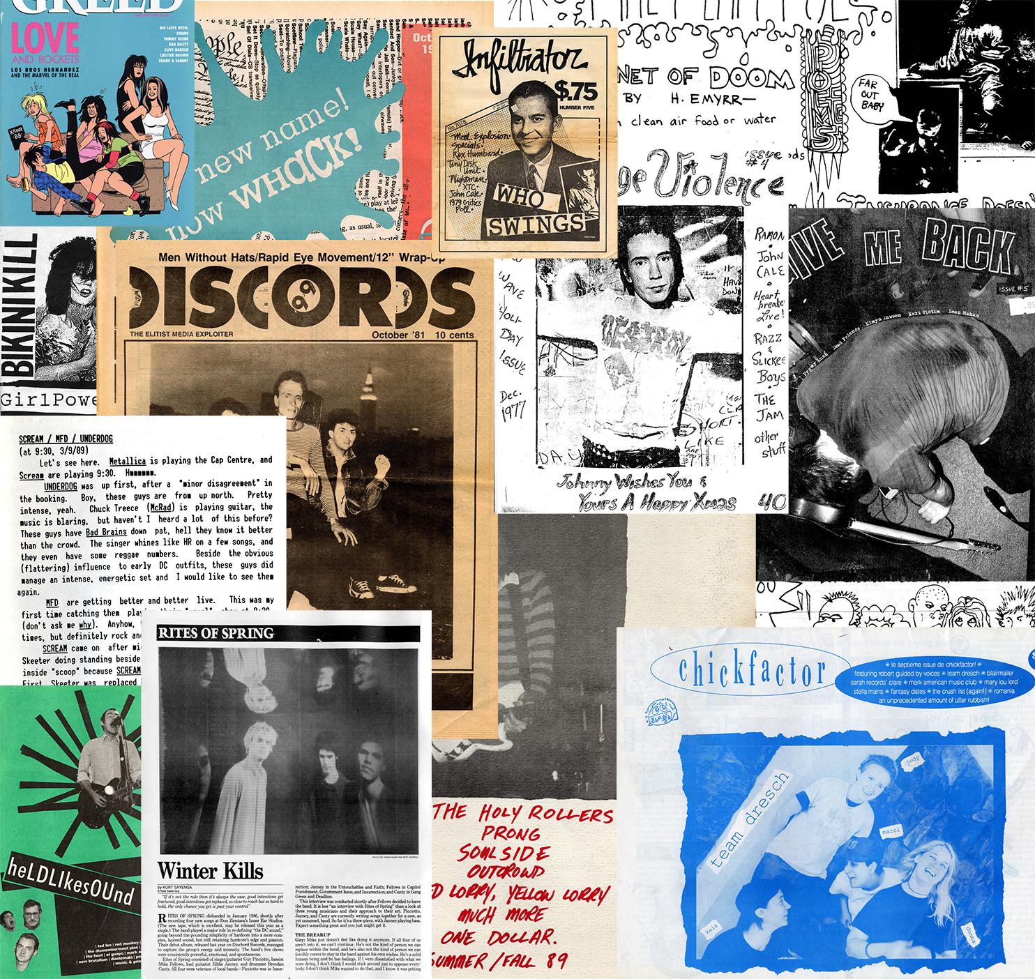 Fanzines from the collections at UMD's Special Collections in Performing Arts